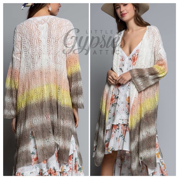 POL Ice Cream and Rainbow Beach Kimono - Picture 3 of 14